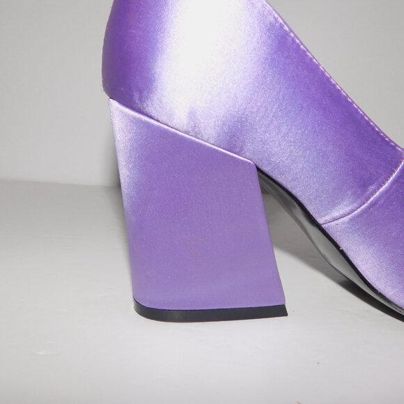 ASOS Design Sorry Not Sorry Block Heel Court Shoes Lilac Purple Women 6 - Picture 9 of 11